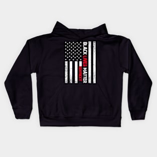 Kentucky black lives matter Flag American Vintage Kids Hoodie